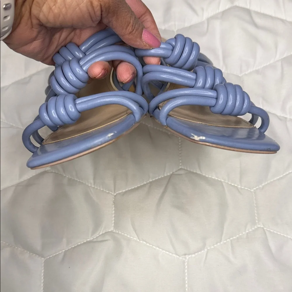 White House Black Market Blue Women's Slide Sandals